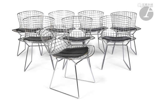 HARRY BERTOÏA (1915-1948) DESIGNER & KNOLL INTERNATIONAL ÉDITEUR Wire, le modele créé en [1952]