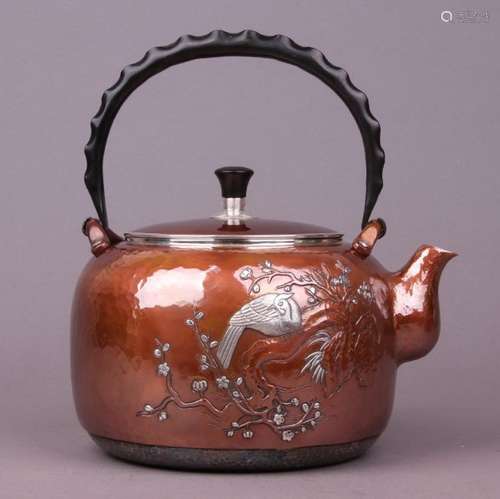 Japanese Silver Tea Pot With Mark