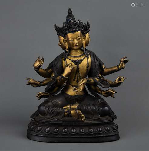 Gilt Bronze Figure Of Buddha