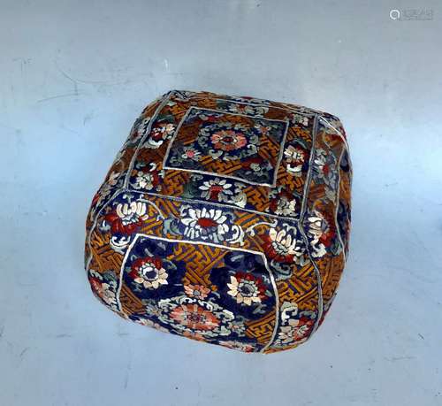 Chinese Embroidered Silk Pillow