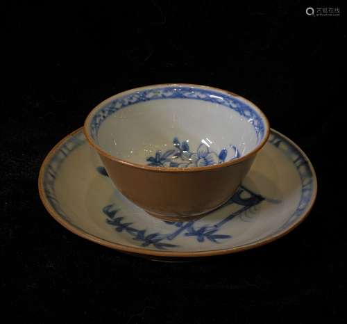 Blue And White Porcelain Bowl And Plate