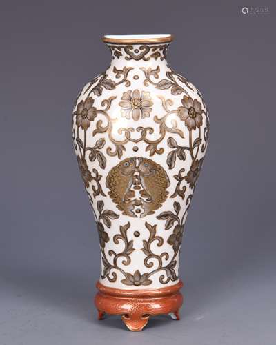 Porcelain Vase Wall Hanging With Mark