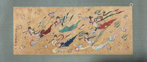 Painting Of Celestial Deities, Zhang Daqian