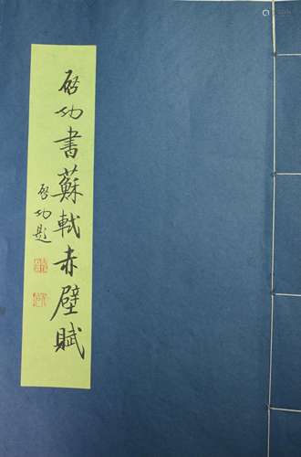 Chinese Calligraphy Book