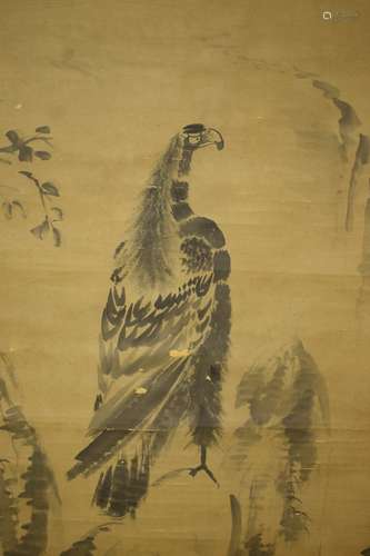 Chinese Painting Of Eagle, Ba Da Sha Ren