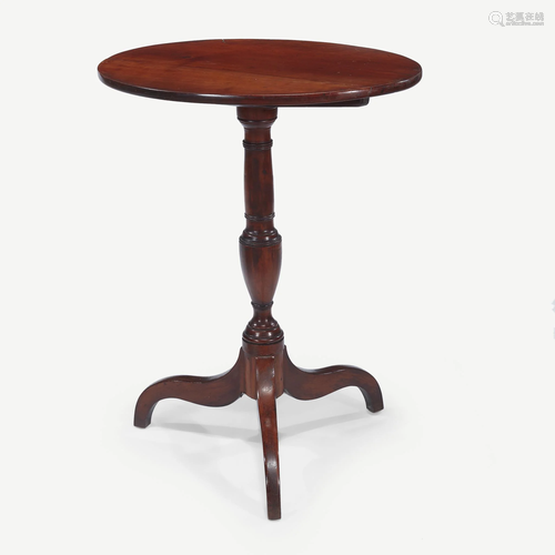 Federal cherrywood candlestand, early 19th c…