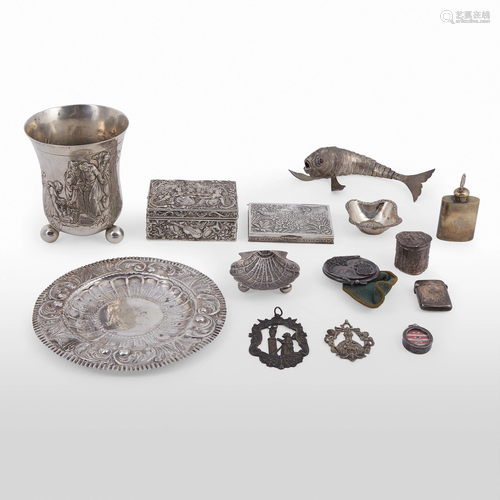 Group of fourteen religious and decorative s…