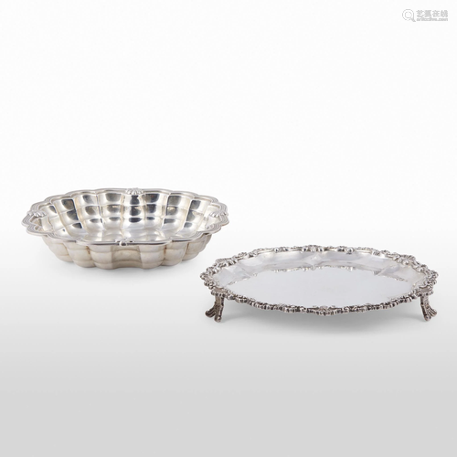 Two silver table items, probably Austrian, 1…