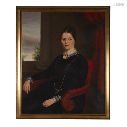 American School 19th century, Portrait of a…