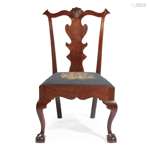 Chippendale carved walnut side chair, Philade…