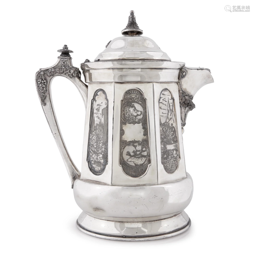 Silverplated pitcher, James W. Tufts, Boston, M…