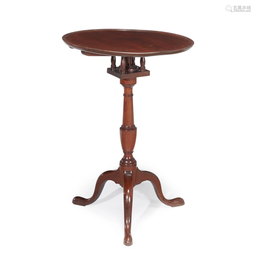 Queen Anne mahogany tilt-top candles…