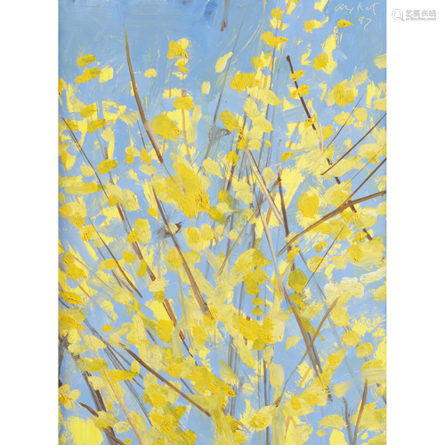 Alex Katz (American, born 1927), Forsythia #2