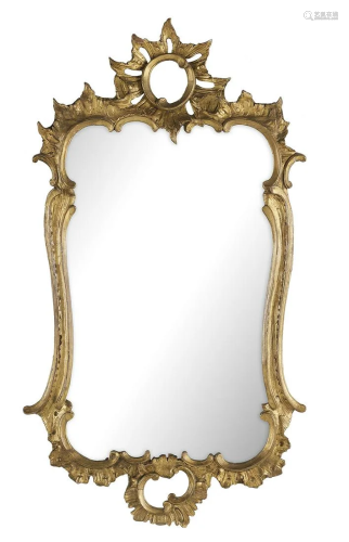 Rococo Carved Giltwood Mirror