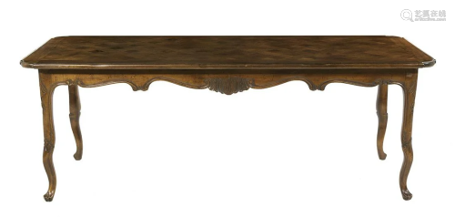 French Provincial Fruitwood Farm Table