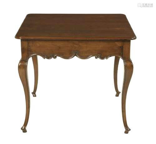 Provincial Louis XV Fruitwood Center Table