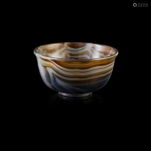 AGATE DEEP BOWL                         QIANLONG MARK BUT REPUBLIC PERIOD, 20TH CENTURY