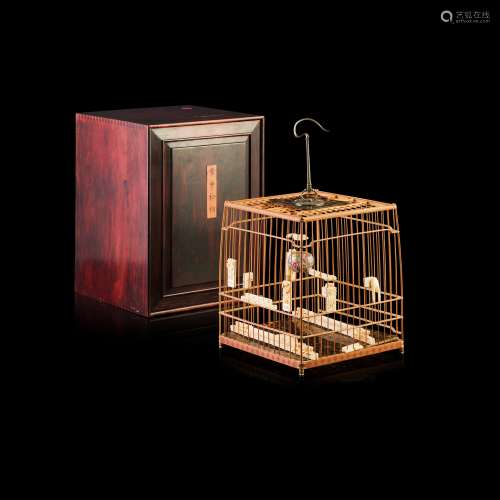 BAMBOO BIRD CAGE                         20TH CENTURY