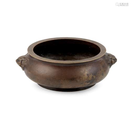 BRONZE CENSER                         XUANDE MARK BUT LATER