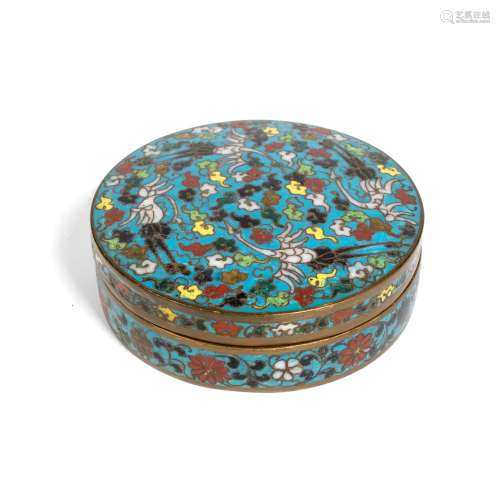 CLOISONNÉ ENAMEL CIRCULAR BOX AND COVER                         MING DYNASTY, 16TH CENTURY