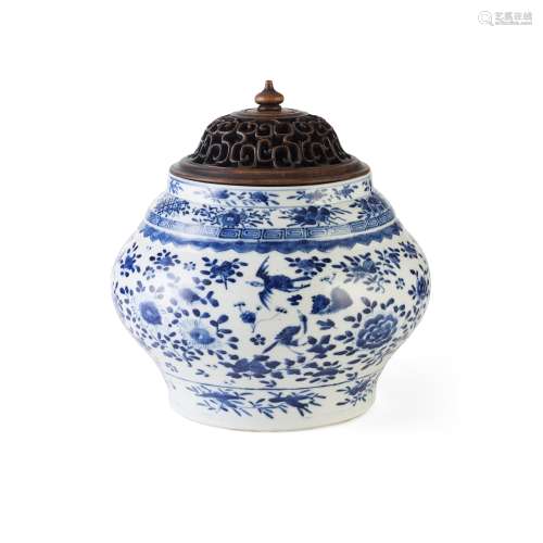 BLUE AND WHITE JAR