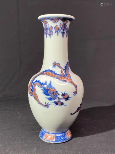 Chinese Porcelain Vase with Underglazed iro…