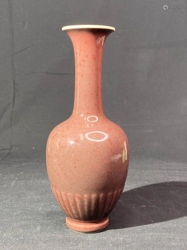 Chinese Peach Bloom Porcelain Vase