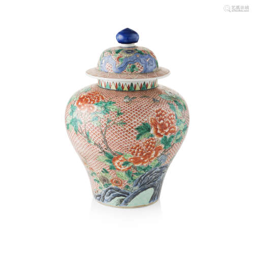 WUCAI BALUSTER JAR AND COVER