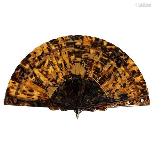 Y JAPANESE TORTOISESHELL BRISÉ FAN