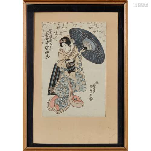 FOUR JAPANESE WOODBLOCK PRINTS