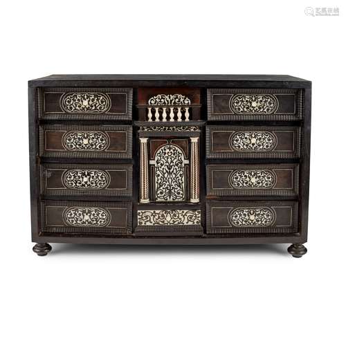 Y ANGLO-INDIAN EBONY INLAID CABINET