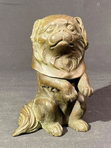 Japanese Meiji Bronze Shishi