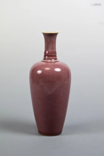 Chinese Peach Bloom Porcelain Vase