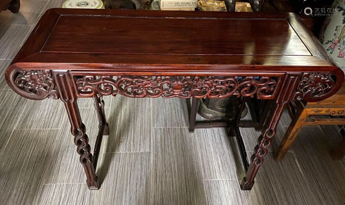 Chinese Rosewood Scholar Qing Table