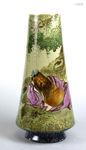 Chinese Porcelain Vase with Drunken Schola…