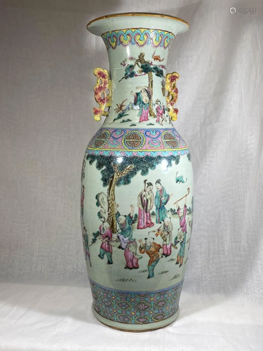 Chinese Porcelain Vase - Children and Scholars