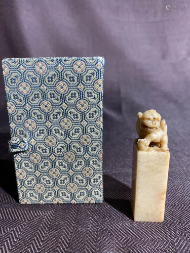 Chinese Soapstone Seal - Foolion