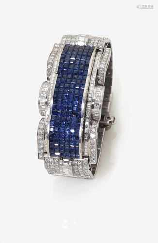 A Sapphire and Diamond Bracelet