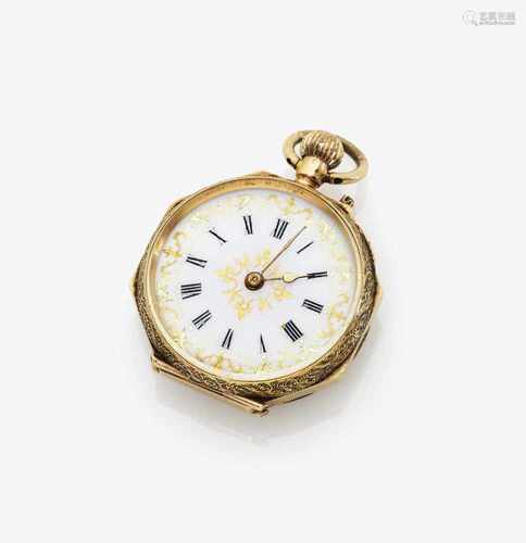 An Enamel Decorated Pocket Watch