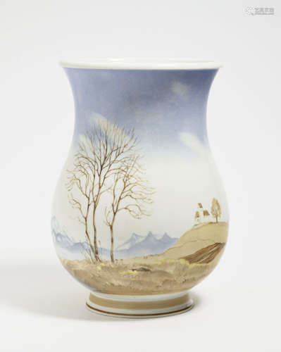 A vase ''Early Spring in Upper Bavaria''