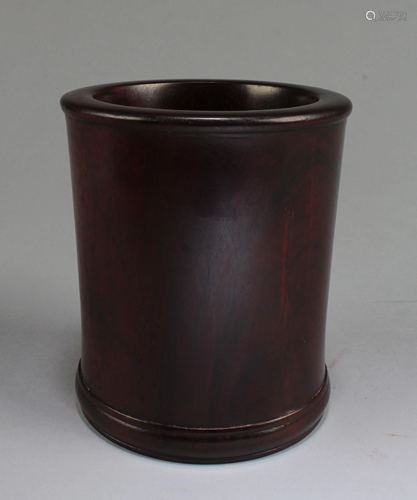 Chinese Hardwood Brushpot