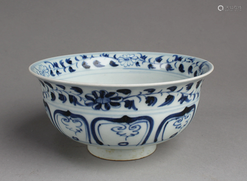 Chinese Blue & White Porcelain Bowl