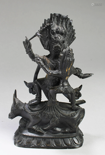 A Bronze Bodhisattva Statue