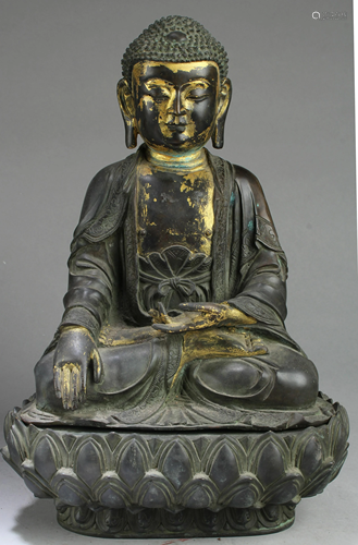 Chinese Bronze Buddha Statue