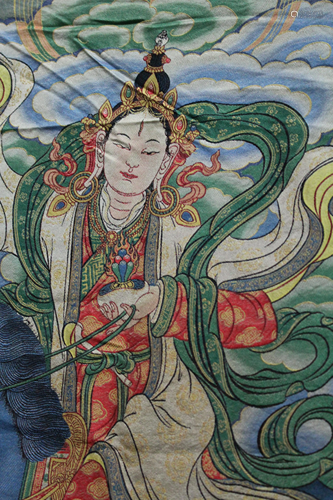 An Embroidered Thangka