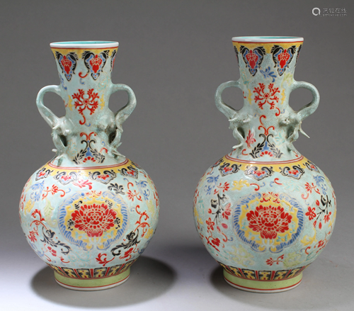 A Pair of Chinese Porcelain Vases