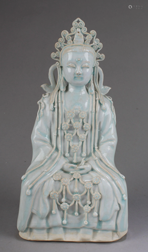 Chinese Porcelain Guanyin Statue