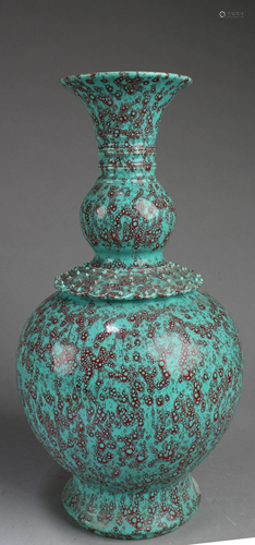 Chinese Famille Verte Porcelain Vase