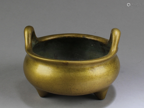 Chinese Bronze Tripod Censer