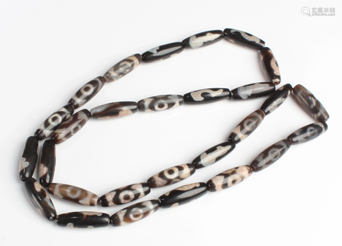 A Dzi Bead Necklace